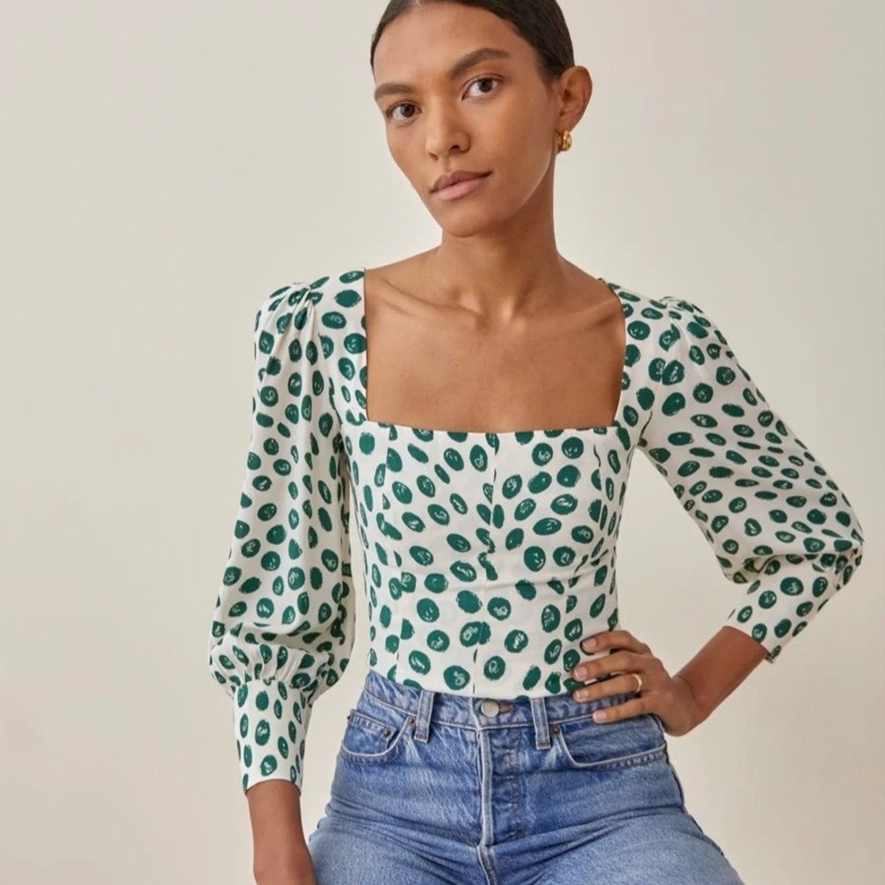 Reformation Calla Top (Tapioca)